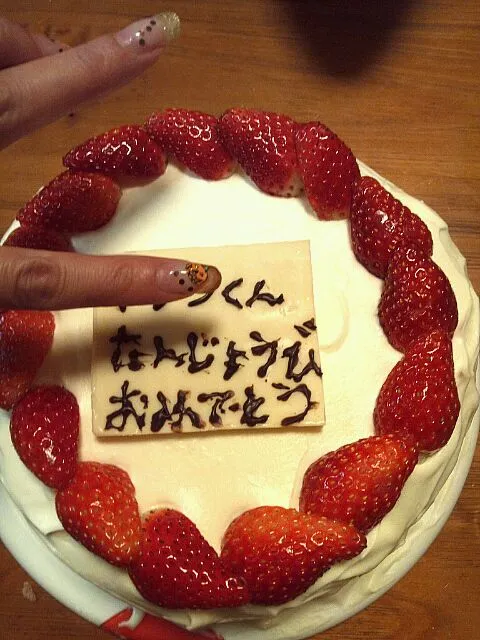 Snapdishの料理写真:birthdayケーキ|みぃあさん