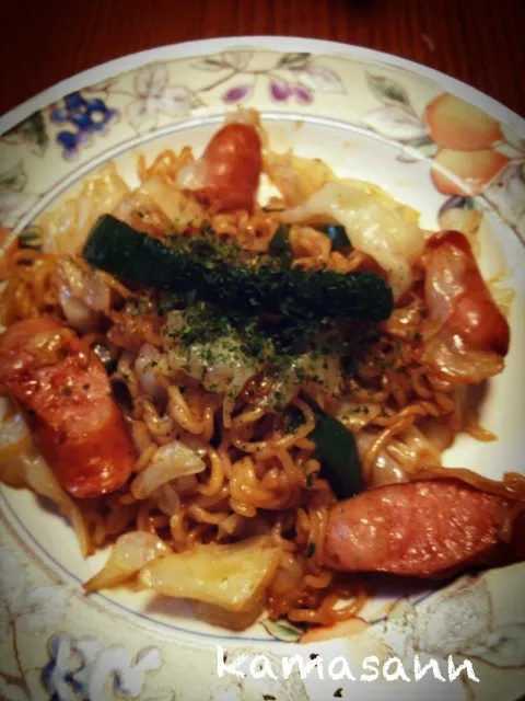 Snapdishの料理写真:〆の、日清焼きそば|かまさん