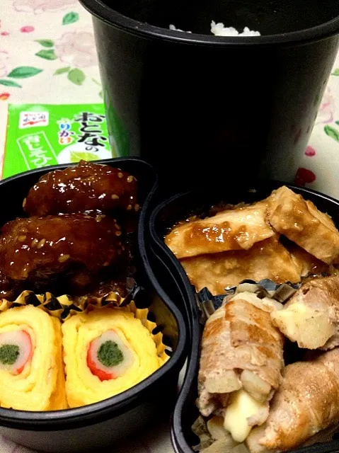 Snapdishの料理写真:高３男子の本日のお弁当。私の担当は、カジキの醤油麹バター焼き #昼ごはん #昼飯|Takashi H.さん