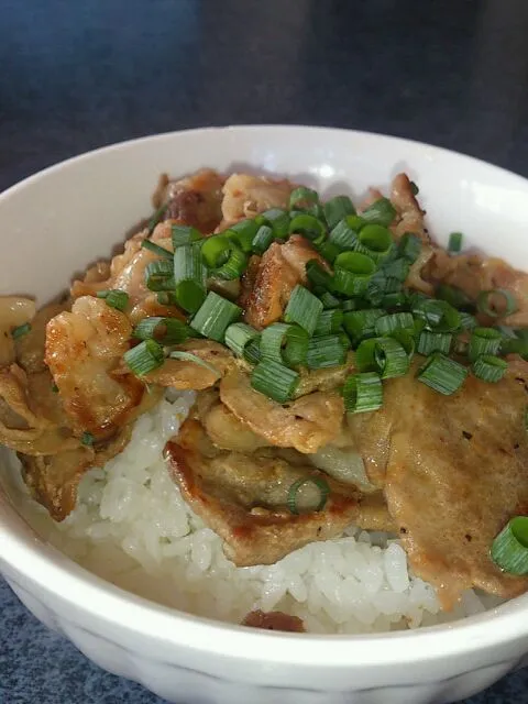 塩焼き肉丼♪|ねこむすめさん