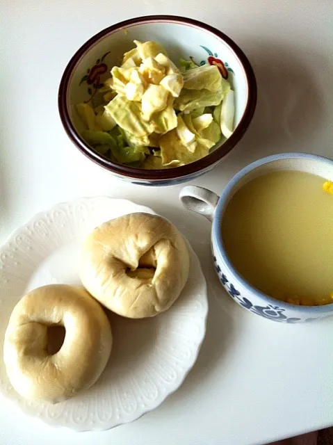 本日のランチ☆焼きたてベーグルとともに…♪♪|sayuriさん