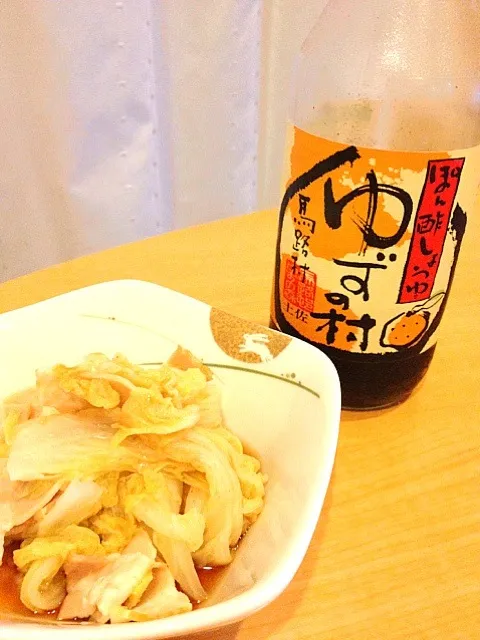 白菜煮 馬路村のポン酢しょうゆで|くわまるさん