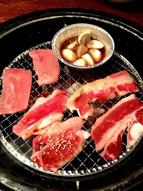 Snapdishの料理写真:Our dinner w/Cuz Tiffany:)Yakiniku!!!!!!hahaha|Dezza Tsuchiyaさん