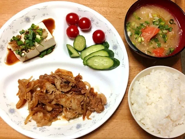 豚の生姜焼きなど|たけまつなおみさん