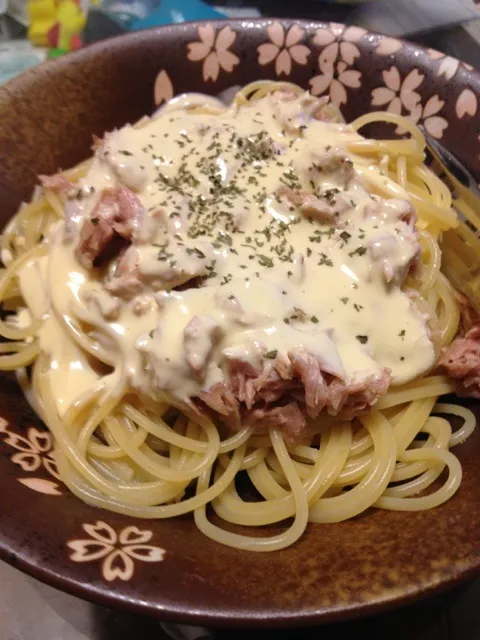 Snapdishの料理写真:手抜きツナパスタ|式神さん