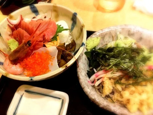 海鮮丼そば定食|けいこさん