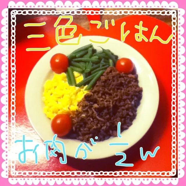 Snapdishの料理写真:三色丼|ikeike55chanさん