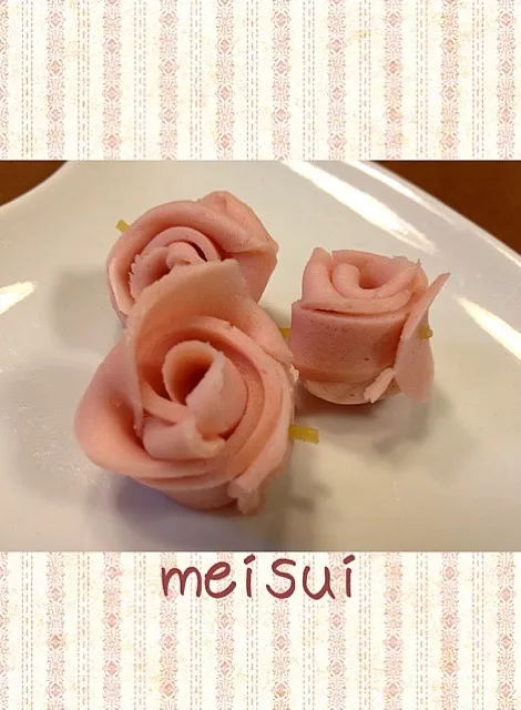 Snapdishの料理写真:作ってみました 薔薇の花|メイスイさん