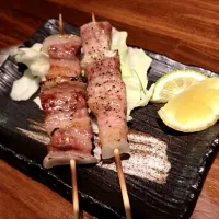 Snapdishの料理写真:糸島豚の串焼き|しまさん