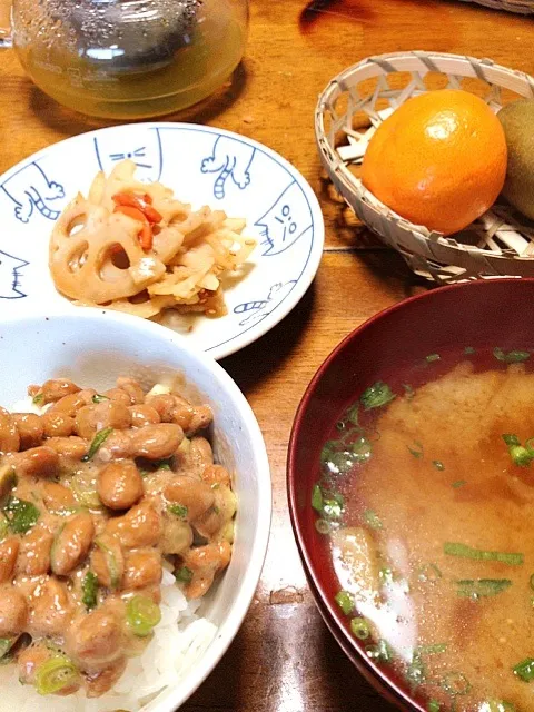 納豆ごはん 醤油麹昆布たれ|まゆさんさん