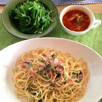 ほうれん草とベーコンのクリームパスタ|yokoさん