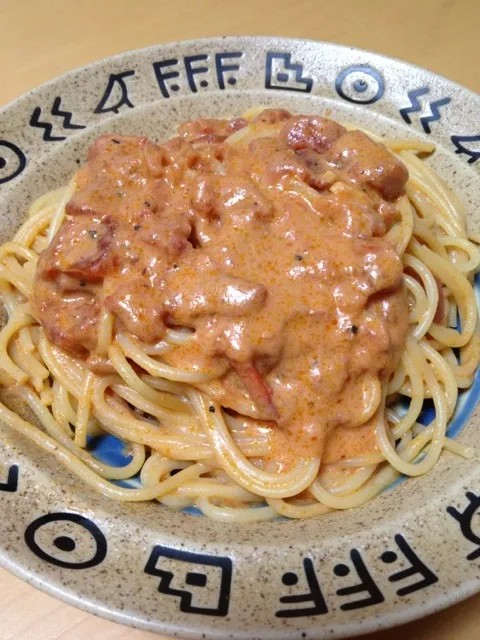 トマトとマスカルポーネのスパゲティ|あもさん