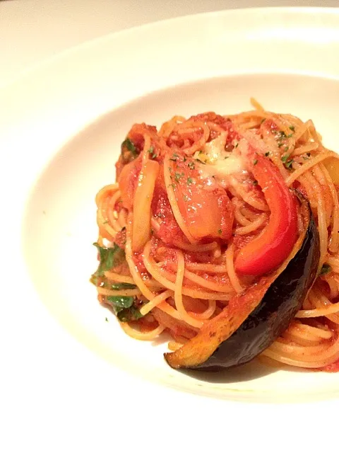 とまとそーすパスタ🍝|美朱さん