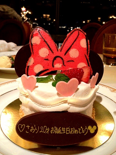13日に食べた誕生日ケーキinディズニーシー ホテルミラコスタ Maika