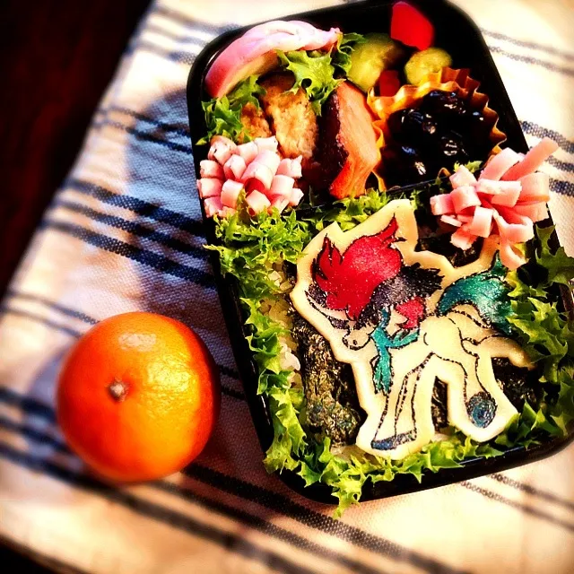 Snapdishの料理写真:ポケモン ケルディオ弁当♥|Yuka Nakataさん