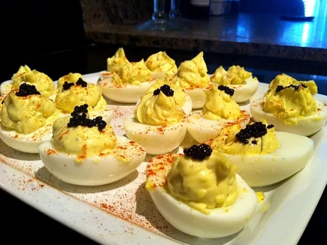 Caviar deviled eggs|kate tannuraさん