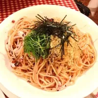 しそ梅といかのパスタ|やえさん