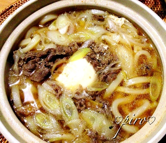 醤油麹の牛肉しぐれ入鍋焼きうどん Shigure Beef Noodle Filled ピロ Snapdish スナップディッシュ Id Q08fra