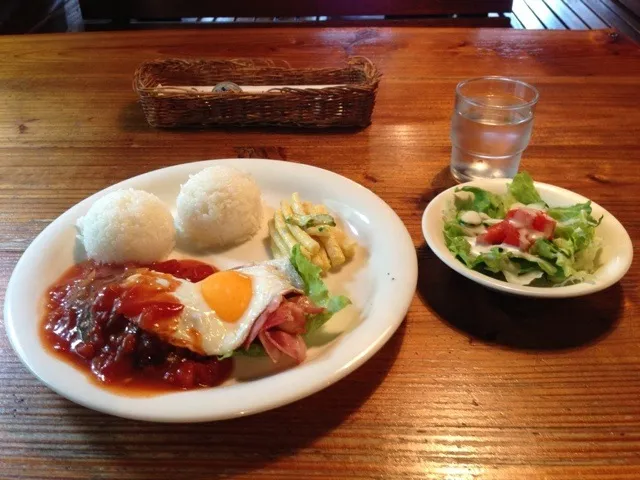 ベーコンエッグハンバーグランチ|to-takeさん