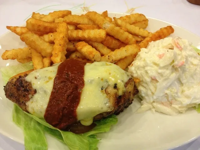 Cajun Chicken with Coleslaw & Cut Fries|Clementさん