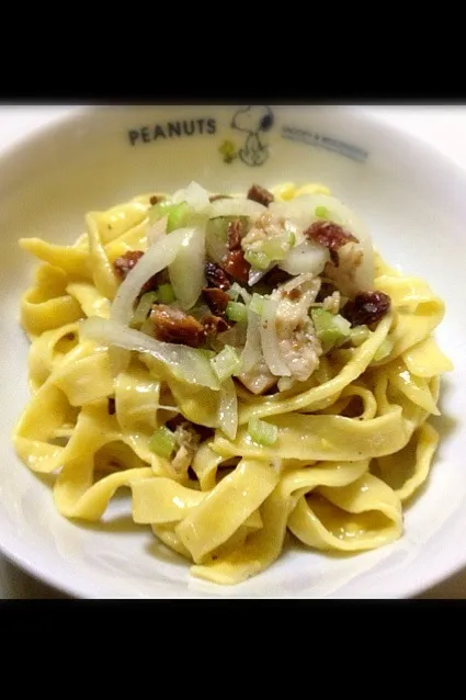 Carbonara di mandorle tostate|nofishさん