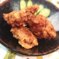 Snapdishの料理写真:はじめて作ったとり天なるもの|hirokoさん