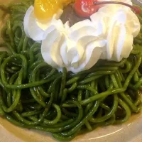 Snapdishの料理写真:抹茶小倉スパゲティ