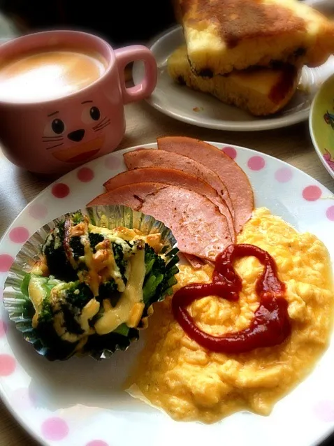 Snapdishの料理写真:朝ごはーん(｡-∀-｡)|Aliceさん