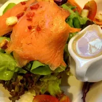 Snapdishの料理写真:Smoked Salmon Salad|Meiko S. Limさん