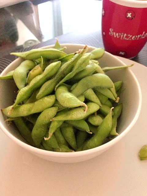 Steamed edamame|su ann chongさん