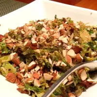 Brussel hash with bacon thyme almonds|michael rylanderさん