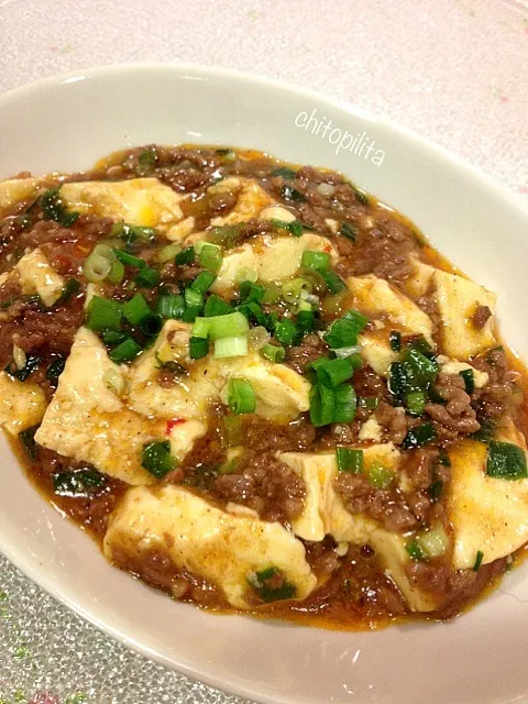 Chinese beef tofu 麻婆豆腐|chitopilitaさん