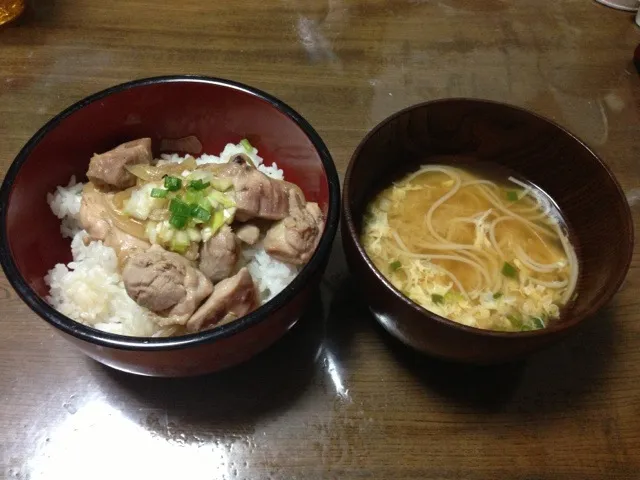 男の料理-9 鶏ねぎだれ丼、にゅうめん|yellowcatさん