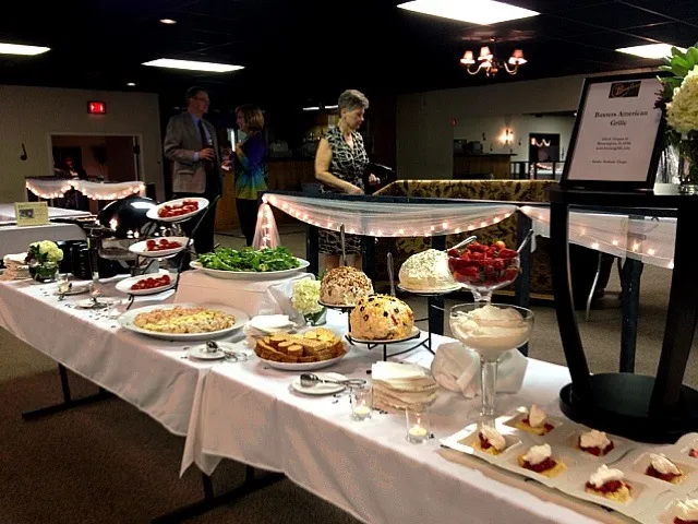 50's themed event. Maid rites,assorted deviled eggs, shrimp Louie lettuce wraps, stuffed cherry tomatoes, cheese balls, strawberry shortcake, and Swedish meatba|bailey mcdowellさん