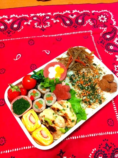 Snapdishの料理写真:今日の息子のお弁当2012/11/19|ミホさん