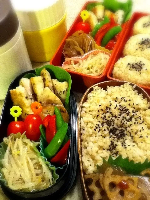 かじきのバジルオイル漬け…etc弁当|naoさん