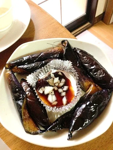 Fried eggplant with matching soysauce and onion garlic....|nakaya glorybeさん