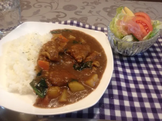 Snapdishの料理写真:野菜たっぷりチキンカレー|竜也さん