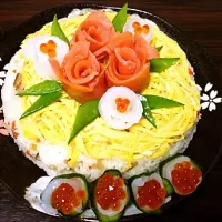 Snapdishの料理写真:誕生日用ちらし寿司|朱哩さん