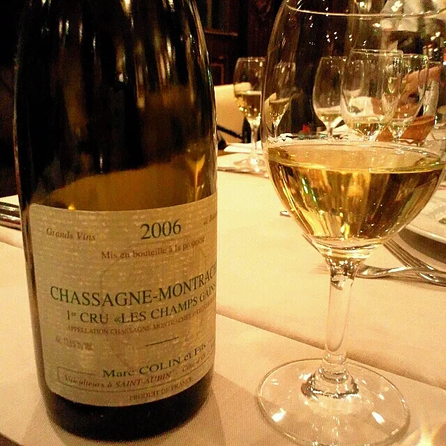 Snapdishの料理写真:Chassagne Montrachet 1er Cru Les Champs Gains 2006 Mare Colin et Fils|ふぃるまめんとさん