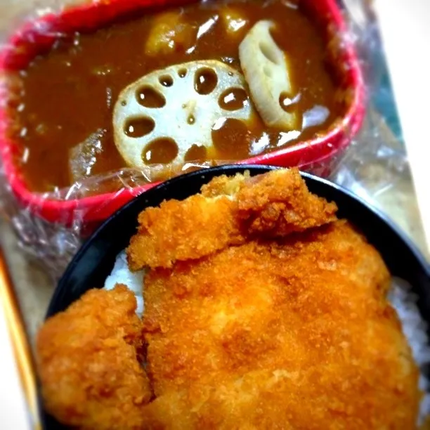 カツカレー弁当( ･ิϖ･ิ)|yukariさん