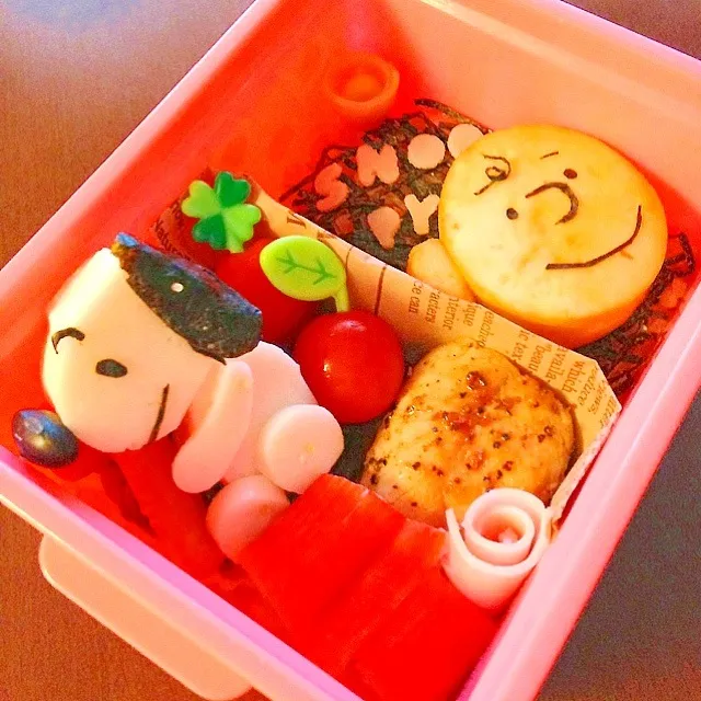 ３Ｄスヌーピー弁当( •ॢ◡-ॢ)-♡|えみ-ॢ)-♡さん