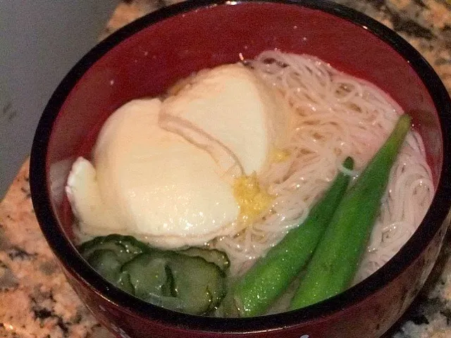 卵豆腐と素麺の腕|マノロさん