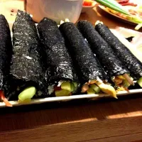 Snapdishの料理写真:Korean sushii|Vivian Zhouさん