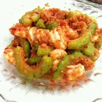 Fried bittergourd with belacan|Crystabel Tanさん