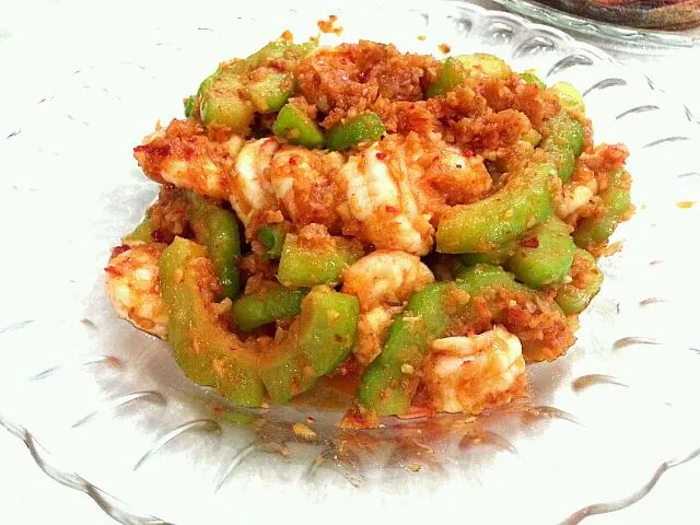 Fried bittergourd with belacan|Crystabel Tanさん