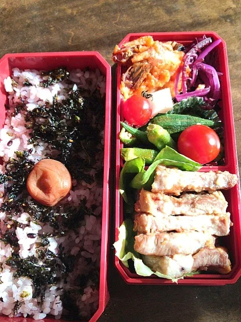 Snapdishの料理写真:塩麹豚のグリル弁当🌸|カナうささん