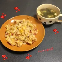 チャーハン   わがめと卵スープ|なかっちさん