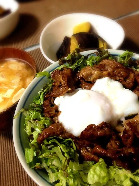 醤油麹でブタ丼♡|水玉ちゃんさん