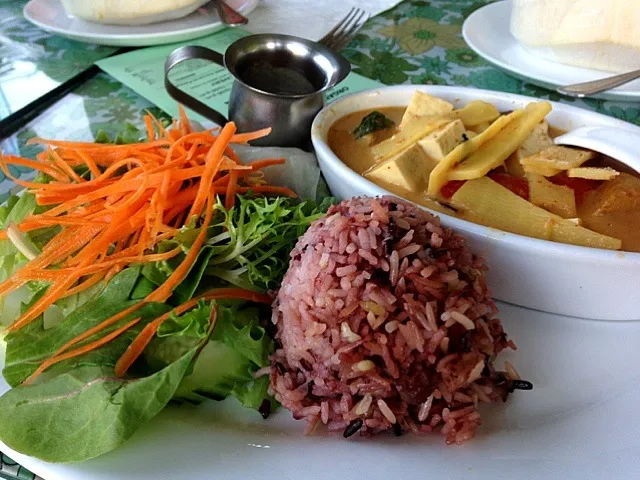 Vegan brown rice and red curry tofu|ReciBellaさん